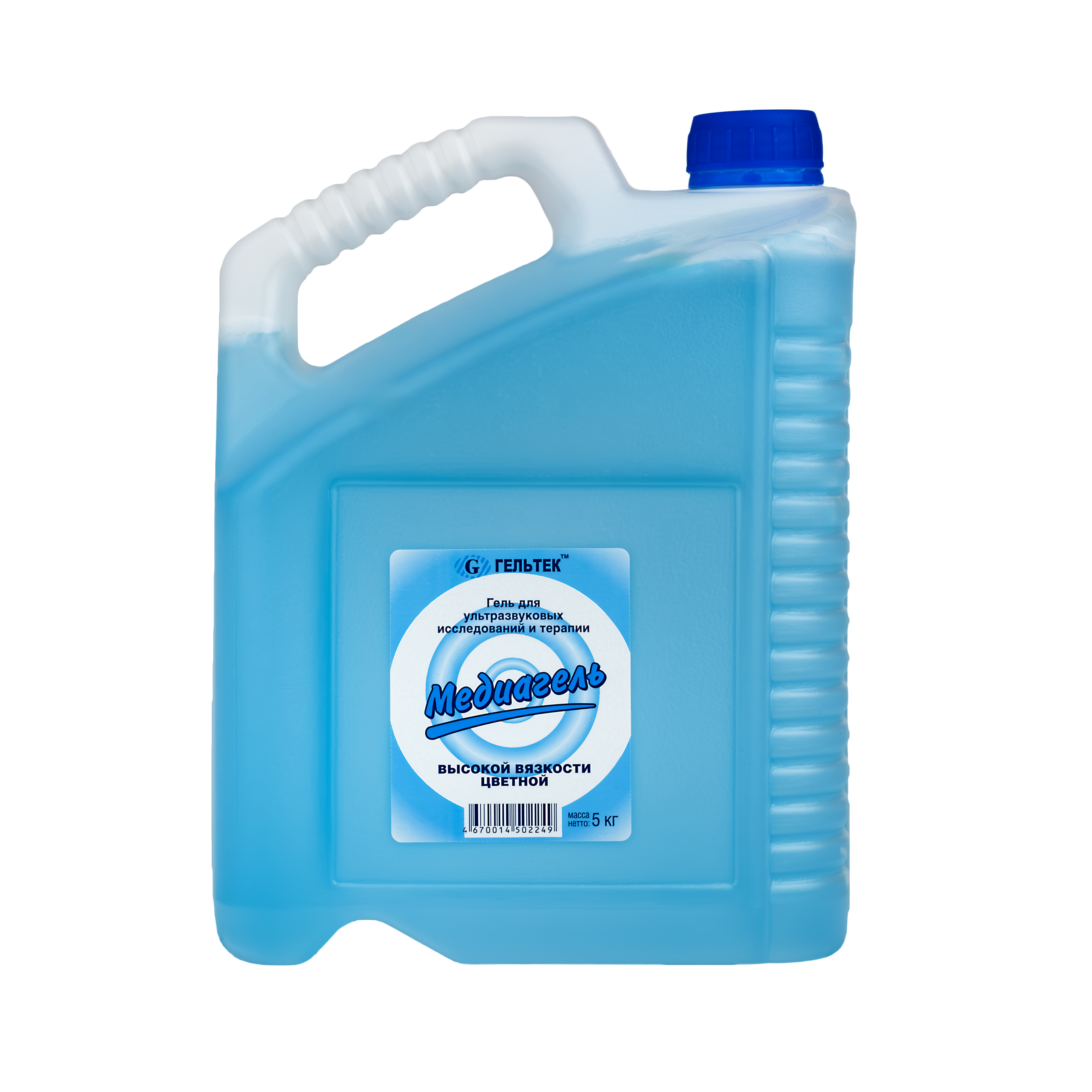 Гель для ультразвуковых исследований и терапии "МЕДИАГЕЛЬ", высокой вязкости цветной, кан. 5 кг