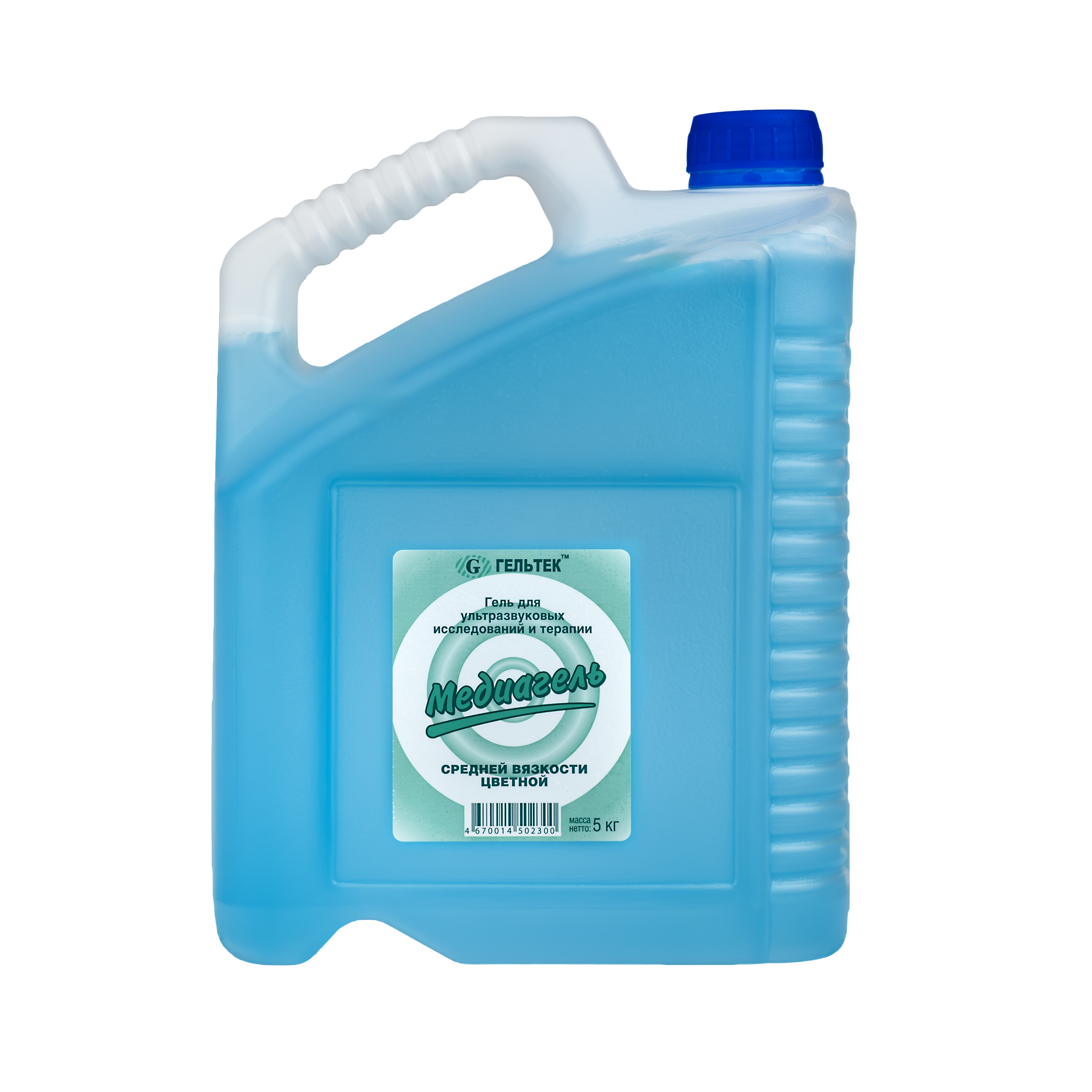 Гель для ультразвуковых исследований и терапии "МЕДИАГЕЛЬ", средней вязкости цветной, кан. 5 кг