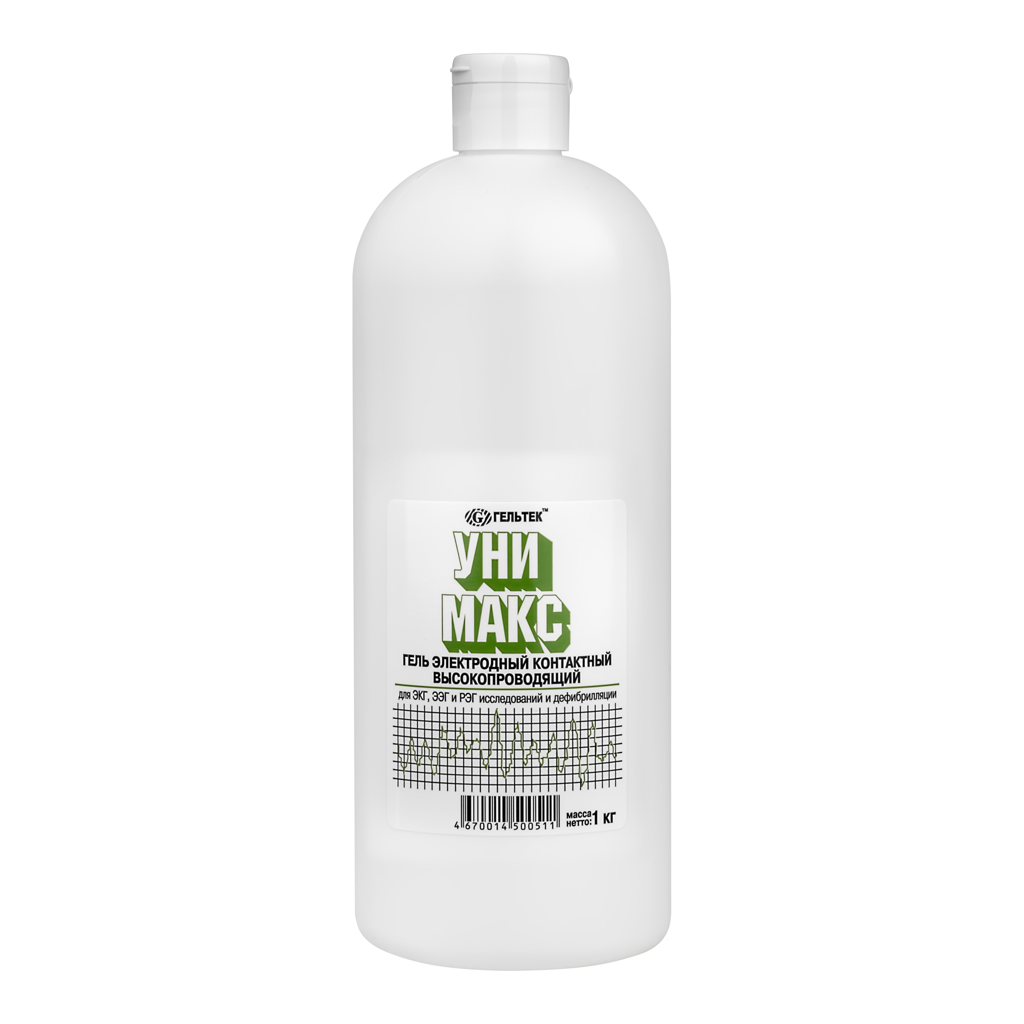Гель электродный контактный высокопроводящий для ЭКГ, ЭЭГ и РЭГ исследований и дефибрилляции "УНИМАКС", фл. 1 кг
