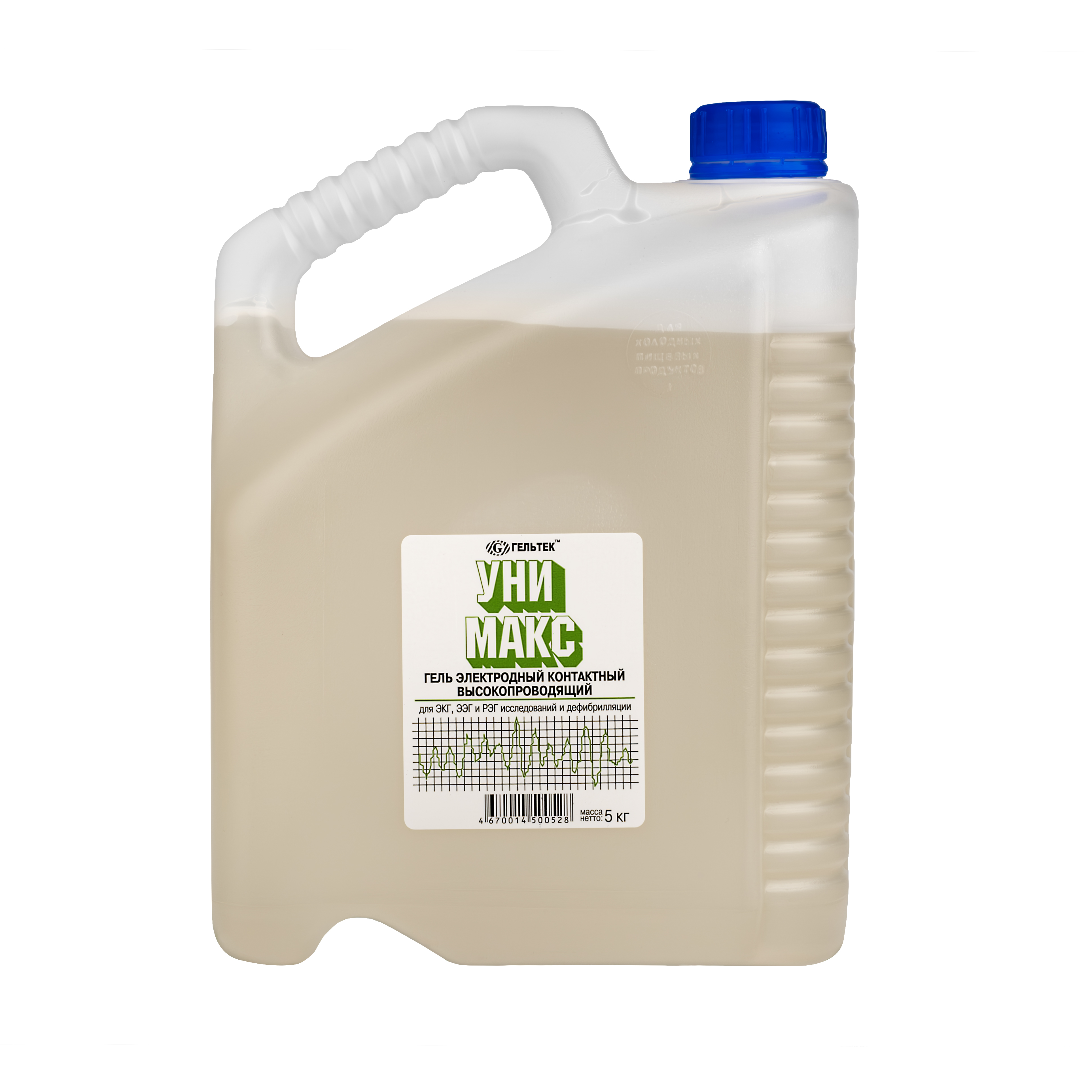 Гель электродный контактный высокопроводящий для ЭКГ, ЭЭГ и РЭГ исследований и дефибрилляции "УНИМАКС", кан. 5 кг