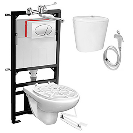 Купить Видуар ПОДВЕСНОЙ ОВАЛЬНЫЙ, с инсталляцией, бачком для раствора КЕРАМИКА, ПЕДАЛЬЮ И СМЕСИТЕЛЕМ Видуар ПОДВЕСНОЙ ОВАЛЬНЫЙ, с инсталляцией, бачком для раствора КЕРАМИКА, ПЕДАЛЬЮ И СМЕСИТЕЛЕМ