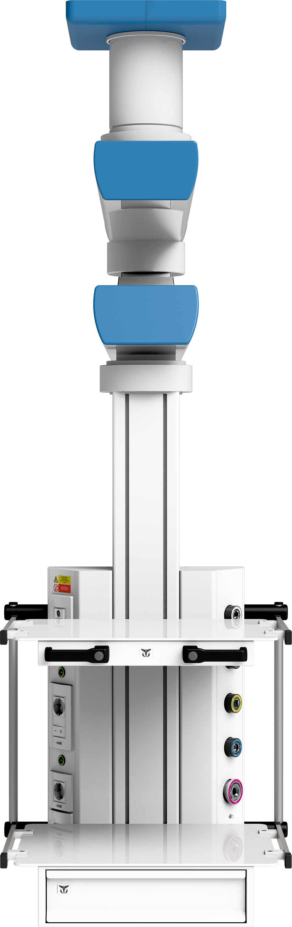 Потолочная двухплечевая вертикальная медицинская консоль CADUCEUS C2E-V