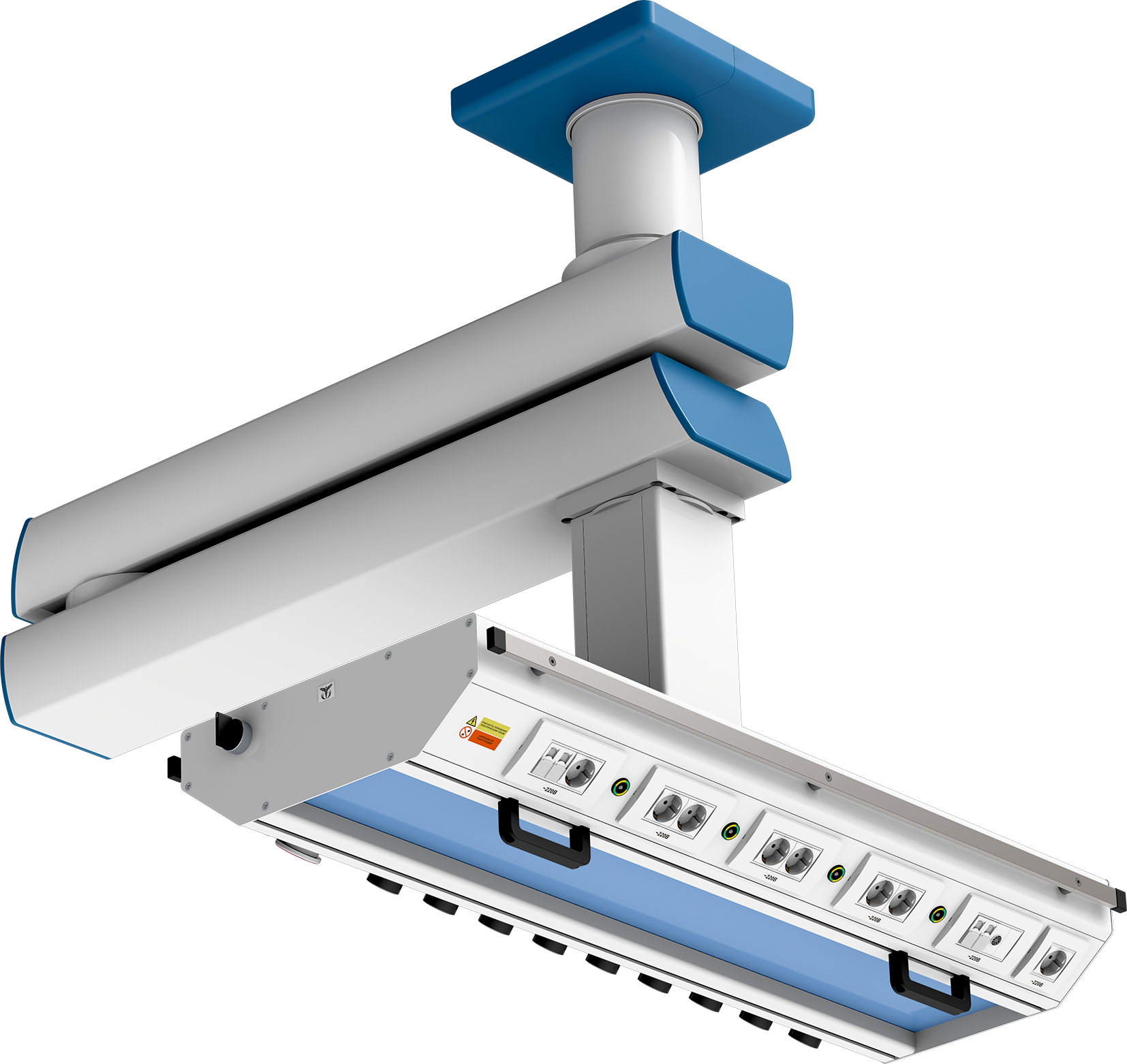 Потолочная двухплечевая медицинская консоль CADUCEUS C2-A