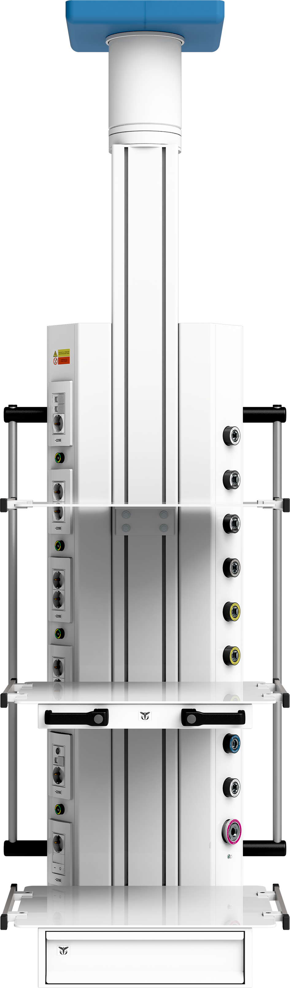 Вертикальная потолочная медицинская консоль CADUCEUS CC-V