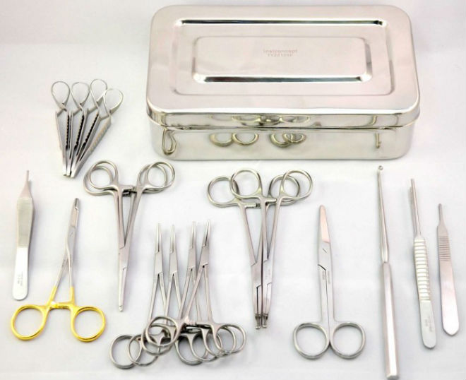 Набор хирургических инструментов для ветеринарии