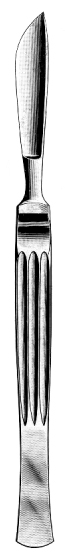 Scalpel Metal Handle solid