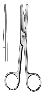 Op-Scissors bl/bl str 16.5cm