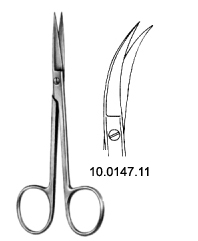 Iris Scissors cvd to side 11.5cm