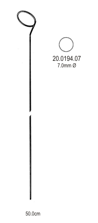 Endarterectomy striper Ø 7mm, 50cm