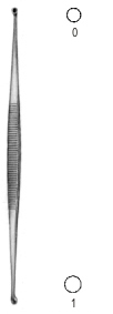 Martini Double Curette 13.5cm Fig.0/1