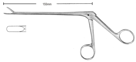 Caspar Laminectomy Rongeur str 5mm, 15.5cm