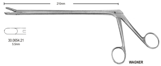 Wagner Laminectomy Rongeur str 5.5x10mm, 21cm