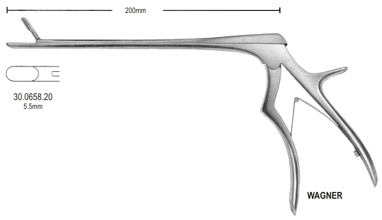 Wagner Laminectomy Rongeur str 4mm, 20cm