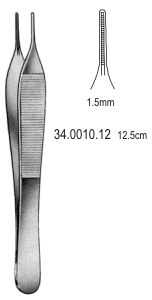DeBakey Adson Atraumatic Fcps 1.5mm, 15cm
