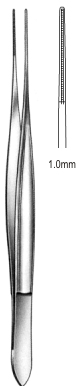 DeBakey Cushing Tissue Fcps Atrauma 1mm, 18cm