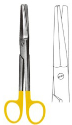 Tessier Dissecting Scissors str 16.5cm TC