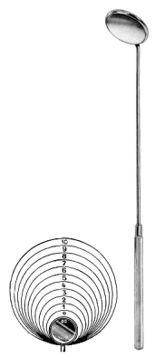 Laryngeal Mirror w/handle 30mm, Fig.10